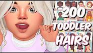 The Sims 4 | TODDLER HAIR COLLECTION 🌺 | Maxis Match CC Showcase + Links