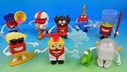 2015 HAPPY IN COSTUME SET OF 8 McDONALD'S HAPPY MEAL COLLECTIBLES TOYS VIDEO REVIEW