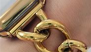 DSAAplus Chunky Apple Watch Band # gold chain apple watch band # gold accessories # gold chain bracelet # dress up apple watch band # chain ⛓️