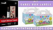 How to create Gabel Box Labels Custom Party Favors with Canva| Koala Glossy Sticker Review