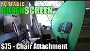 Portable Green Screen Review | Webaround background chair attachment