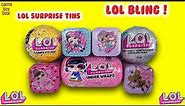 LOL Surprise Under Wraps Confetti POP BLING Series 3 Tins Unboxing Toy Dolls Eye Spy