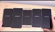 Samsung Galaxy S9 vs A8+ vs Note 8 vs S8 vs S7 Edge - Speed Test!