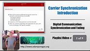 Digital Communication Carrier Synchronization Introduction