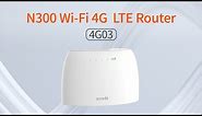 Tenda 4G03 N300 Wi-Fi 4G LTE Router