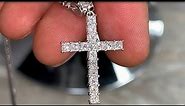 Video Review of a Princess Cut Diamonds Manhattan Cross Item#: 65382 TraxNYC