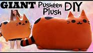 How to Make a GIANT Kawaii Pusheen Stuffed Animal Cat Plush! Comment faire un Grand Peluche de Chat!