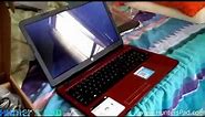 HP Flyer Red 15.6 15-G227WM AMD A6 Laptop Unboxing