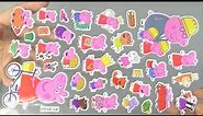3 Minutes Satisfying with Stick Peppa Pig Sticker On The Paper 🌈