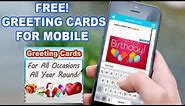 How to create greeting cards for FREE on mobile - iPhone, iPad & iPad mini!