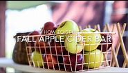 How to Style a Fall Apple Cider Bar