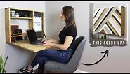 How To Build A Fold Down Wall Desk | DIY Murphy Desk