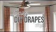 How to Sew Easy Rod Pocket or Ring Clip Drapes