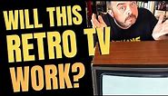 An old '80s television set - but will it actually WORK? Old school tellies nostalgia!