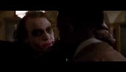 Heath Ledger as The Joker - Why so serious? scene