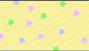 ⭐️🎶 Cartoon Kawaii Stars Stripes Pastel VJ Loop Video Background Video for Edits (FREE DOWNLOAD)