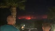 Holidaymakers record scene at Rhodes hotel as wildfires rage