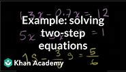 Example: two-step equations | Linear equations | Algebra I | Khan Academy