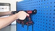 ULIBERMAGNET Magnetic Power Tool Organizer, Heavy Duty Cordless Drill Holder,Utility Storage Rack Shelf with Screwdriver Holder,Removable Tool Rack Suitable for Garage, Workshop and Warehouse
