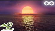 Purple Sunset: Ocean Sounds & Relaxing Sleep Music