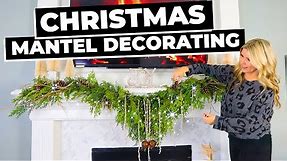 Christmas Mantel Decorating Ideas 2020 - Farmhouse Christmas Decorating - Liz Fenwick DIY