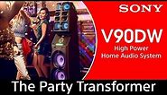 Sony MHC-V90DW - High Power Audio System with Party Lights and Karaoke | MUTEKI
