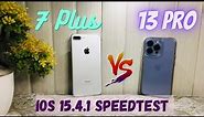 iPhone 13 Pro VS iPhone 7 Plus iOS 15.4.1 (Speed Test)