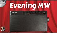 Sony ICF-306 AM FM Radio Evening MW