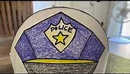 DIY Police hat for community helpers