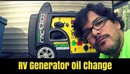 RV Generator Oil Change - Champion 3500 Watt Dual Fuel Generator