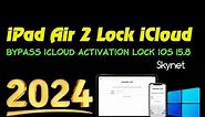 All ipad Air 2 Bypass icloud activation lock remove service iOS 17.2 Bypass A1566 iOS1 5.8 Bypass