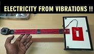 How to Generate Electricity from Vibration ♦ EEE Mini Project ♦ Science Working Model