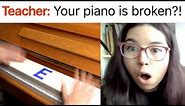 I tuned my entire piano to E then took lessons