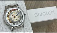 Swatch Clear Clearly Skin SS08K109 (Unboxing) @UnboxWatches