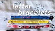 name/letter friendship bracelet tutorial! (advanced)