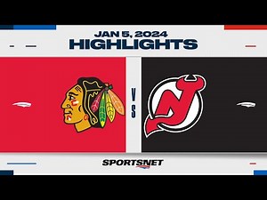 NHL Highlights | Blackhawks vs. Devils - January 5, 2024