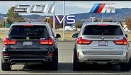 BMW X5 50i vs BMW X5 M- Is the M worth the Extra Performance? Drag Race