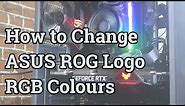 How to Change ASUS ROG Logo Colors in ASUS ROG Gaming PC Built