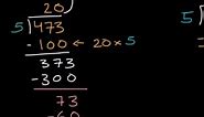 Division with partial quotients (remainder)
