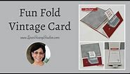 Fun Fold Vintage Card