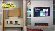 DYI - How to Build a Recessed TV Fireplace Wall From Scratch - Part 2