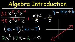 Algebra Introduction - Basic Overview - Online Crash Course Review Video Tutorial Lessons