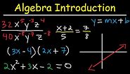 Algebra Introduction - Basic Overview - Online Crash Course Review Video Tutorial Lessons