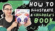 How to illustrate a children's book | Illustration process of Petit Panda