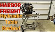 Harbor Freight 1000lb Hydraulic Table Cart Review!