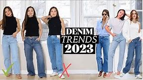 I tried the 6 BIGGEST denim trends for 2023, and here's what you should buy or AVOID
