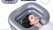 Cehim Inflatable Shampoo Basin - Portable Shampoo Bowl, Hair Washing Basin for Bedridden, Disabled,Injured, Hair Wash Tub for Dreadlocks and at Home Sink Washing (Silvery)