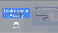 How to look up your IP address I NordVPN
