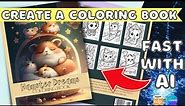 How to make a Coloring Book FAST with AI - Amazon KDP Tutorial with ChatGPT, Midjourney AI and Canva