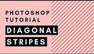 Diagonal Stripe Pattern - Photoshop Tutorial